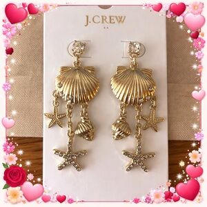 J Crew sea life earrings